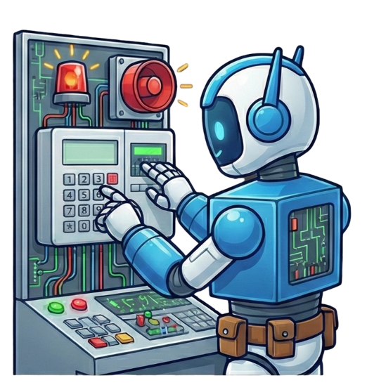 Mascote DÉF - Sistemas de Alarme