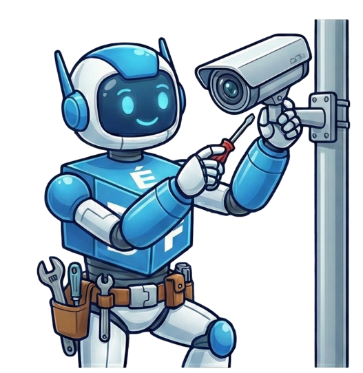 Mascote DÉF - Câmeras de Segurança